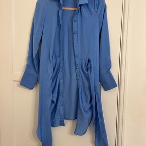 Men's Blue Long Sleeve Shirt